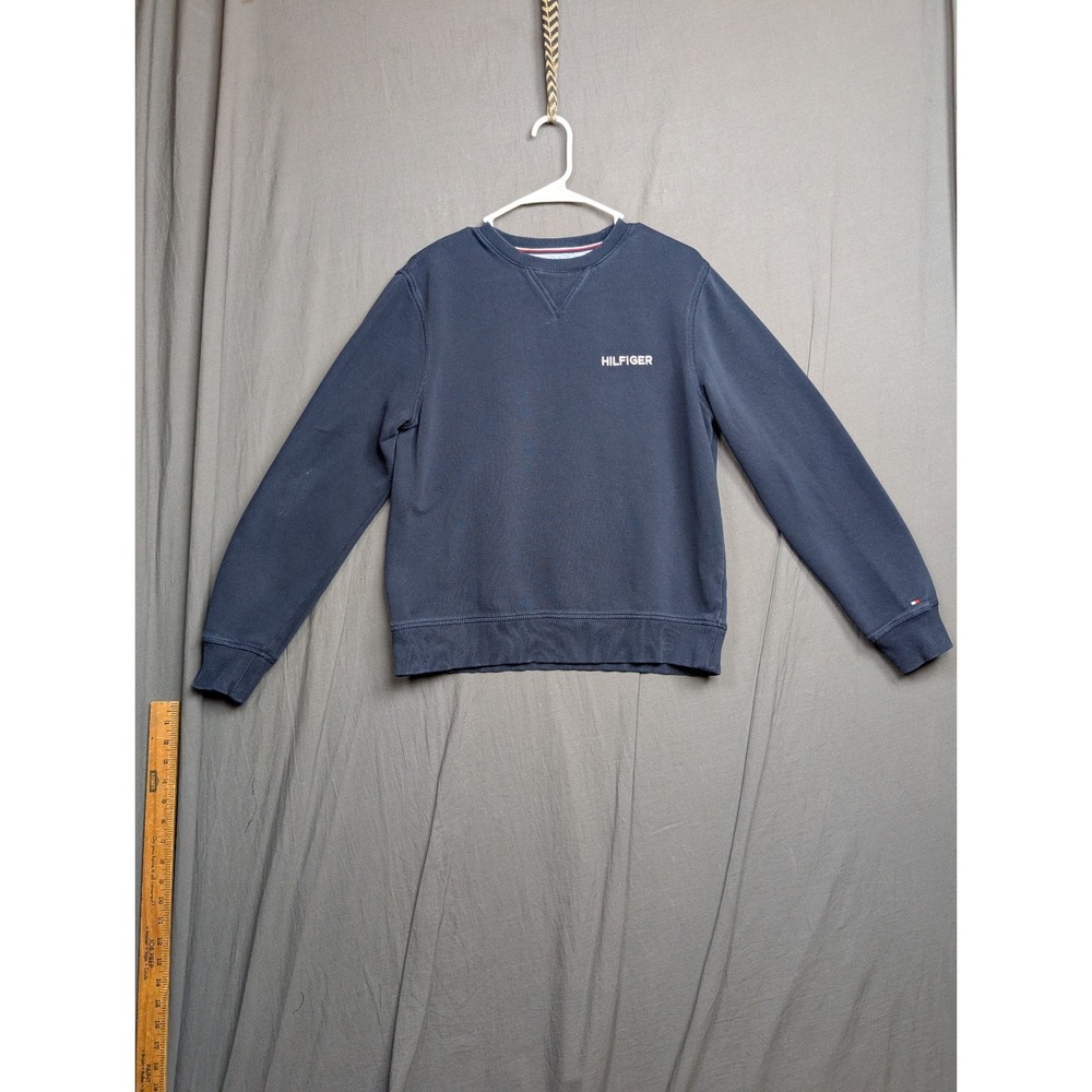 Tommy Hilfiger Men's Crewneck Sweatshirt Color Navy Blue‎  Size Medium